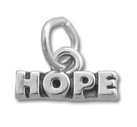 Silver HOPE charm pendant
